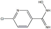 6-Chloro-N-hydroxy-nicotinamidine Struktur