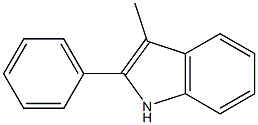 2-phenyl-3-methylindole Struktur