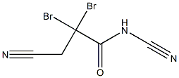 2.2-dibromo-3-cyano(cyano)propionamide Struktur