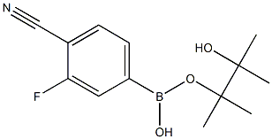 3-fluoro-4-cyanobenzeneboronic acid pinacol ester Struktur