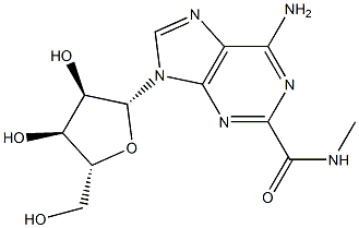 2-Methylamino carbonyl adenosine Struktur