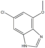 6-Chloro-4-methoxy-1H-benzoimidazole Struktur