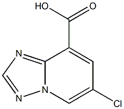 6-Chloro-[1,2,4]triazolo[1,5-a]pyridine-8-carboxylic acid Struktur