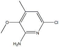 6-Chloro-3-methoxy-4-methyl-pyridin-2-ylamine Struktur