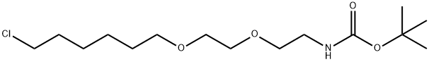 tert-Butyl N-[2-[2-(6-chlorohexyloxy)ethoxy]ethyl]carbamate Struktur