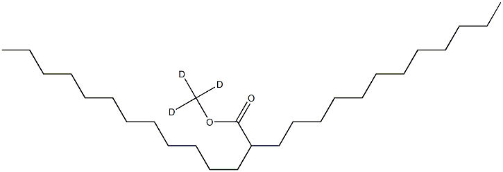 2-Dodecyltetradecanoic Acid Methyl-d3 Ester Struktur