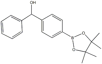 Phenyl-[4-(4,4,5,5-tetraMethyl-[1,3,2]dioxaborolan-2-yl)-phenyl]-Methanol Struktur