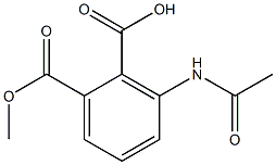 3-(Acetylamino)-1,2-benzenedicarboxylic Acid Methyl Ester Struktur