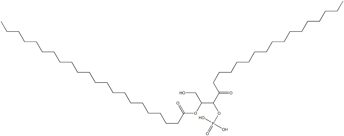 1-Heptadecanoyl-2-docosanoyl Glycerol Phosphate Struktur