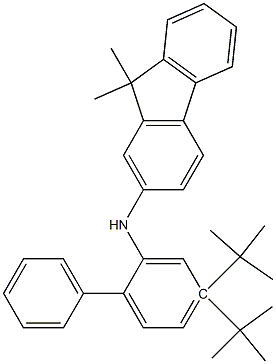 N-(4,4-二叔丁基聯(lián)苯-2-基)-9,9-二甲基芴-2-胺 結(jié)構(gòu)式