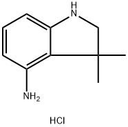 3,3-dimethylindolin-4-amine hydrochloride Struktur