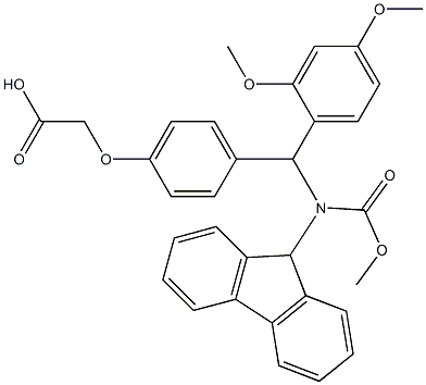 4-[(2,4-Dimethoxyphenyl)(N-fluorenylmethoxycarbonylamino)methyl]phenoxyacetic acid