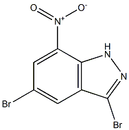 3,5-Dibromo-7-nitro-1H-indazole Struktur