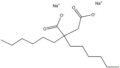 Sodium dihexyl succinate Struktur