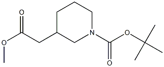 Methyl N-BOC-3-piperidineacetate Struktur