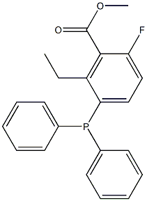 Methoxyformylethyltriphenylphosphine fluoride Struktur