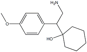 1-(4-methoxyphenyl)-2-aminoethylcyclohexanol Struktur