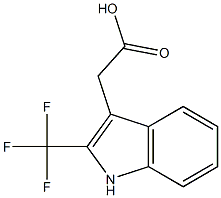 2-(三氟甲基)-1H-吲哚-3-乙酸 結構式