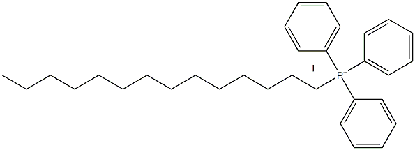 Tetradecyltriphenylphosphonium iodide Struktur