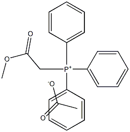 Methoxycarbonylmethyltriphenylphosphonium acetate Struktur