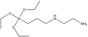 3-(2-aminoethyl)-aminopropyltriethoxysilane Struktur