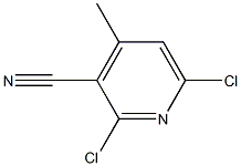 2,6-dichloro-4-methyl-3-cyanopyridine Struktur