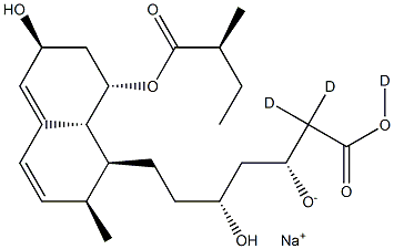 Pravastatin-D3, Sodium Salt Struktur