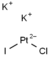 PotassiumIodochloroplatinate Struktur