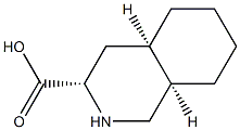 (3S,4aR,8aR)-Decahydroisoquinoline-3-carboxylic acid Struktur