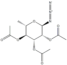 2,3,4-Tri-O-acetyl-a-L-rhamnopyranosylazide Struktur