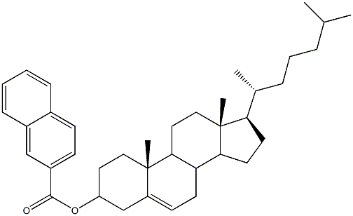 2-Naphthoic acid cholesteryl ester Struktur