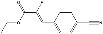 Ethyl (2Z)-3-(4-cyanophenyl)-2-fluoro-2-propenoate Struktur