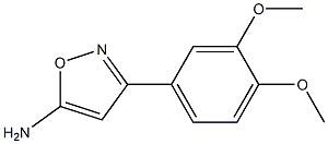 5-Amino-3-(3,4-dimethoxyphenyl)isoxazole Struktur