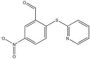 5-Nitro-2-(pyrid-2-ylthio)benzaldehyde 98% Struktur