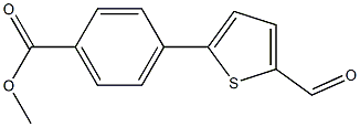 Methyl 4-(5-formylthien-2-yl)benzoate Struktur