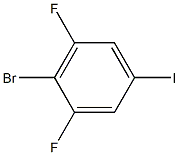 1-IODO-3,5-DIFLUORO-4-BROMOBENZENE Struktur