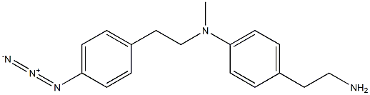 N-(4-azidophenethyl)-N-methyl-4-aminophenethylamine Struktur