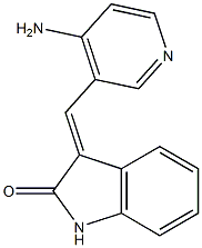 3-(4-aminopyridin-3-ylmethylene)-1,3-dihydroindol-2-one Struktur