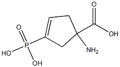 1-amino-3-phosphono-3-cyclopentene-1-carboxylic acid Struktur