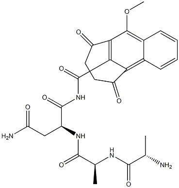 succinyl-alanyl-alanyl-asparaginyl-4-methoxy-2-naphthylamide Struktur