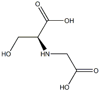 N-(carboxymethyl)serine Struktur