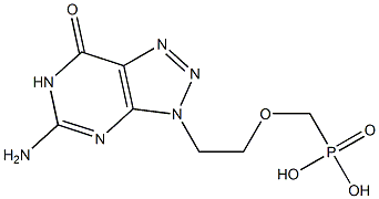 9-(2-(phosphonomethoxy)ethyl)-8-azaguanine Struktur