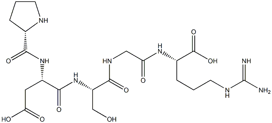 prolyl-aspartyl-seryl-glycyl-arginine Struktur