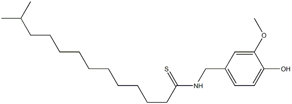 N-VANILLYL-11-ISOPROPYLTHIOUNDECANAMIDE Struktur