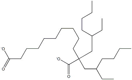 DI(2-ETHYLHEXYL)1,10-DECANODICARBOXYLATE Struktur