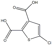 5-CHLORO-2-THIOPHENEDICARBOXYLICACID Struktur