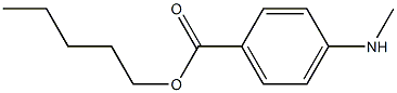 AMYL-PARA-METHYLAMINOBENZOATE Struktur