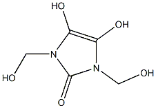 1,3-Dihydroxymethyl-4,5-Dhydroxy-Imidazol-2-One Struktur