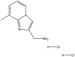 (8-Methylimidazo[1,2-a]pyridin-2-yl)methylaminedihydrochloride Struktur