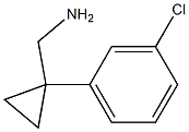 [1-(3-Chlorophenyl)cyclopropyl]methylamine Struktur